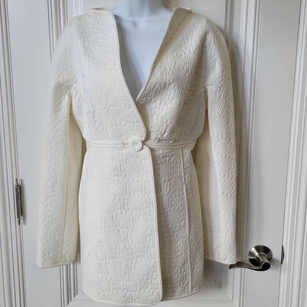 Leon Max Limited Edition NWT Textured Cream Jacket